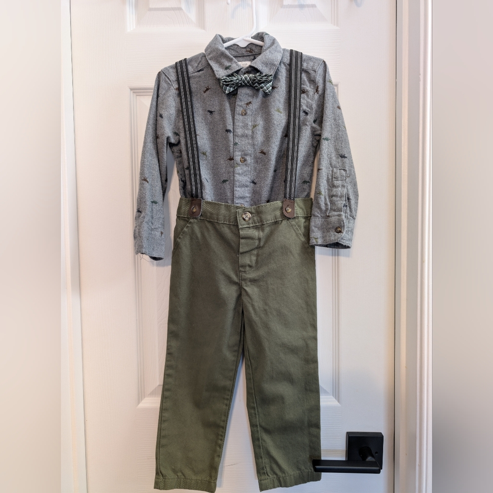 Carter's boy dinosaur set 3T
